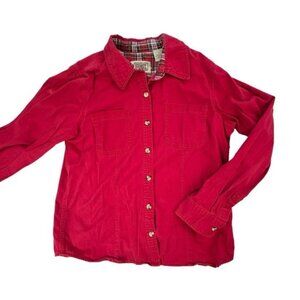 Schmidt Workwear for Women Deep Red Button Down Shirt (VINTAGE)